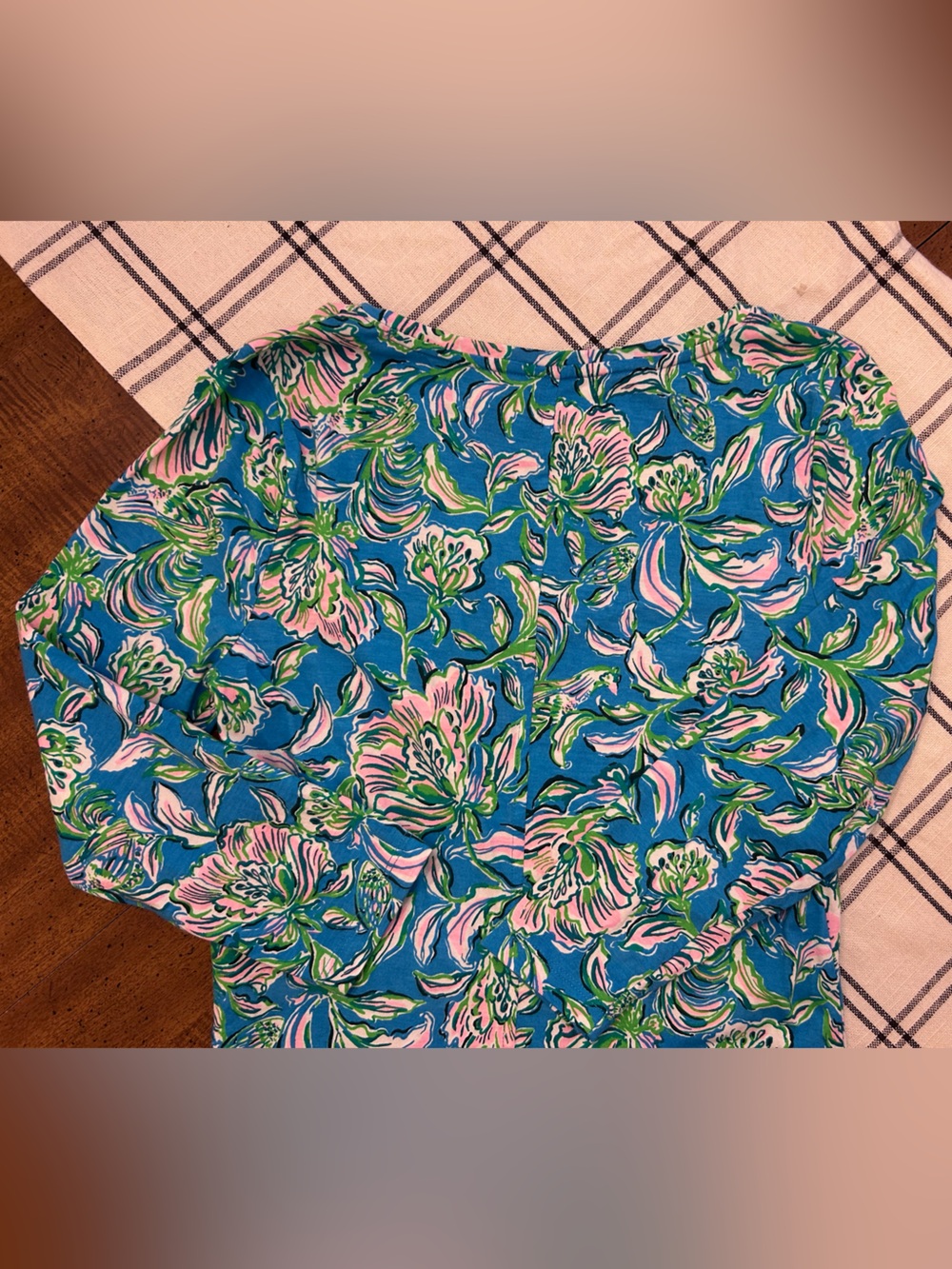 Lilly Pulitzer Tessa Three Quarter Sleeve V Neck Dress Small Cumulus Blue Chick - Picture 6 of 14